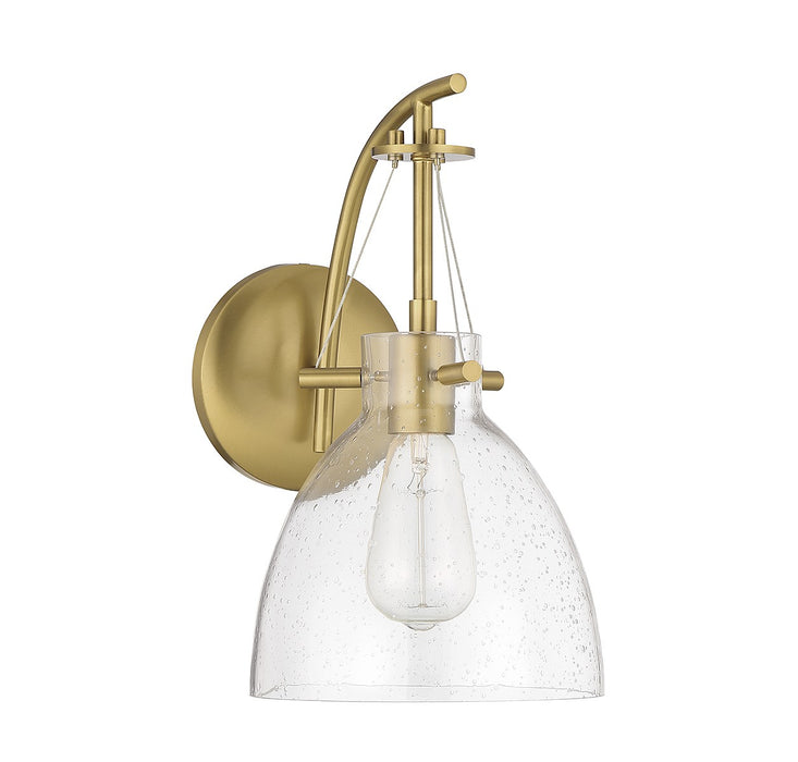 Savoy House 9-7005-1-322 One Light Wall Sconce, Warm Brass