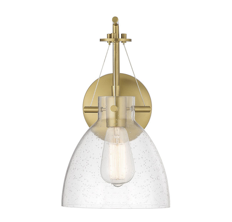 Savoy House 9-7005-1-322 One Light Wall Sconce, Warm Brass