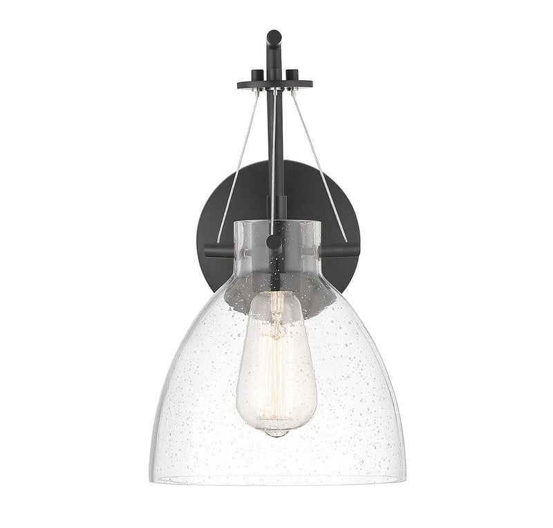 Savoy House 9-7005-1-89 One Light Wall Sconce, Matte Black