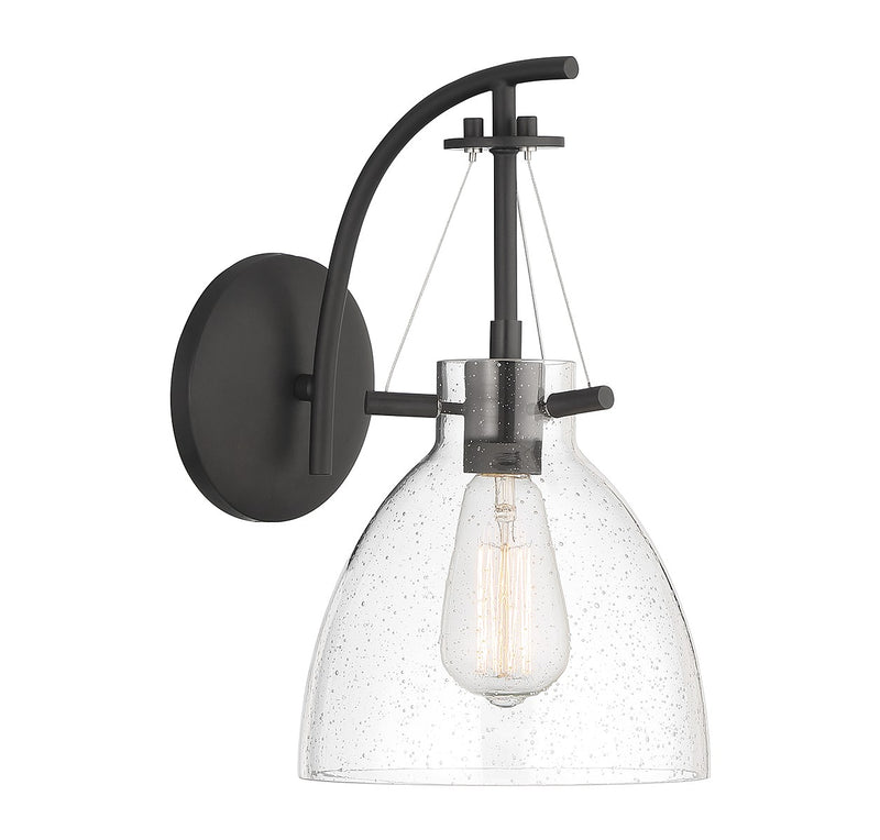 Savoy House 9-7005-1-89 One Light Wall Sconce, Matte Black