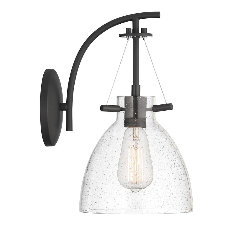 Savoy House 9-7005-1-89 One Light Wall Sconce, Matte Black