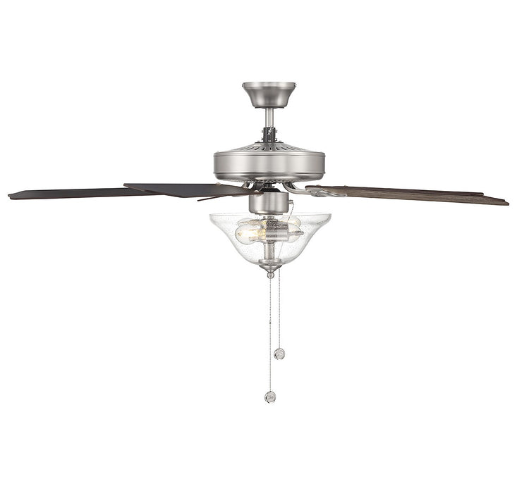 Meridian M2019BNRV 52" Ceiling Fan, Brushed Nickel