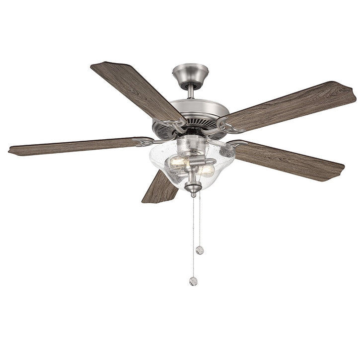 Meridian M2019BNRV 52" Ceiling Fan, Brushed Nickel