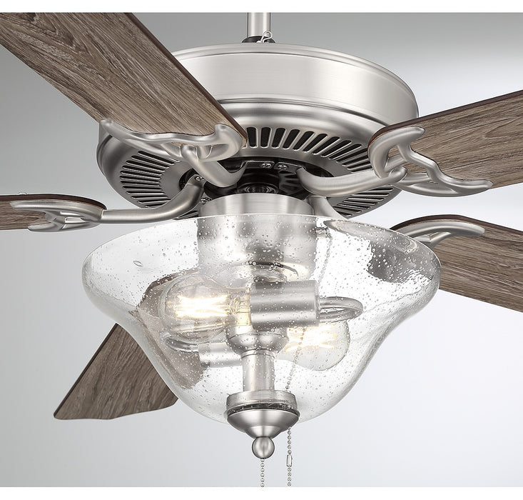 Meridian M2019BNRV 52" Ceiling Fan, Brushed Nickel