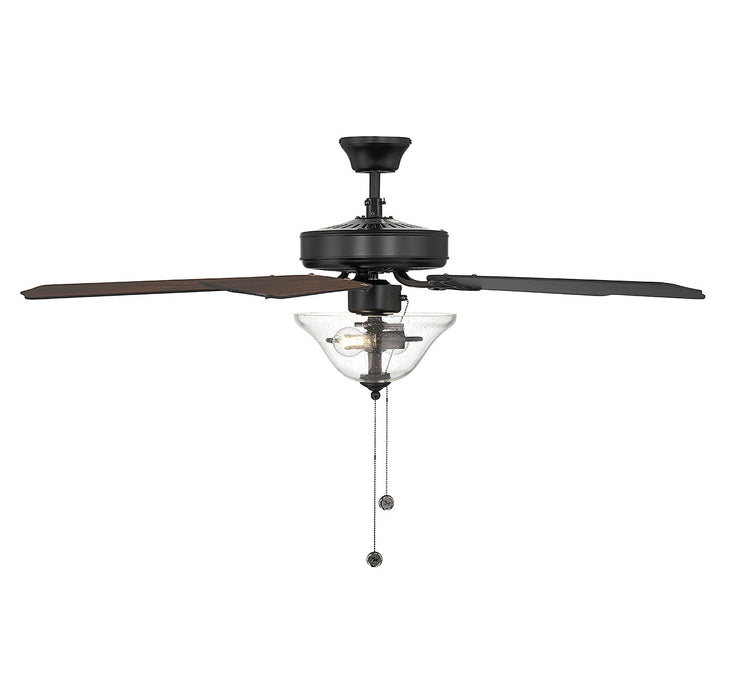Meridian M2019MBKRV 52" Ceiling Fan, Matte Black