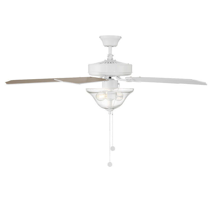 Meridian M2019WHRV 52" Ceiling Fan, Bisque White