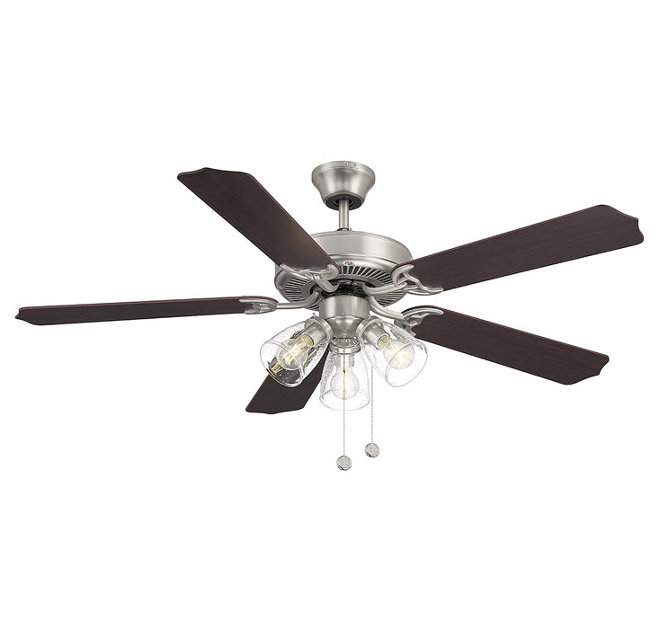 Meridian M2022BNRV 52" Ceiling Fan, Brushed Nickel