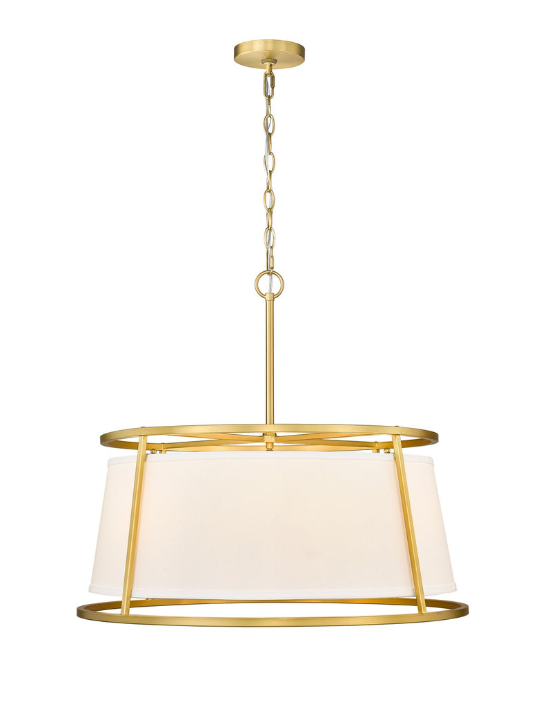 Z-Lite 1935-26RB Six Light Chandelier, Rubbed Brass