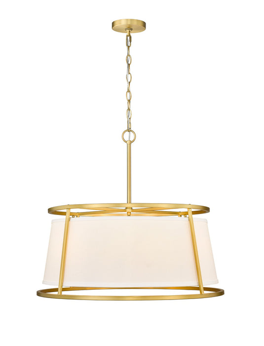 Z-Lite 1935-26RB Six Light Chandelier, Rubbed Brass