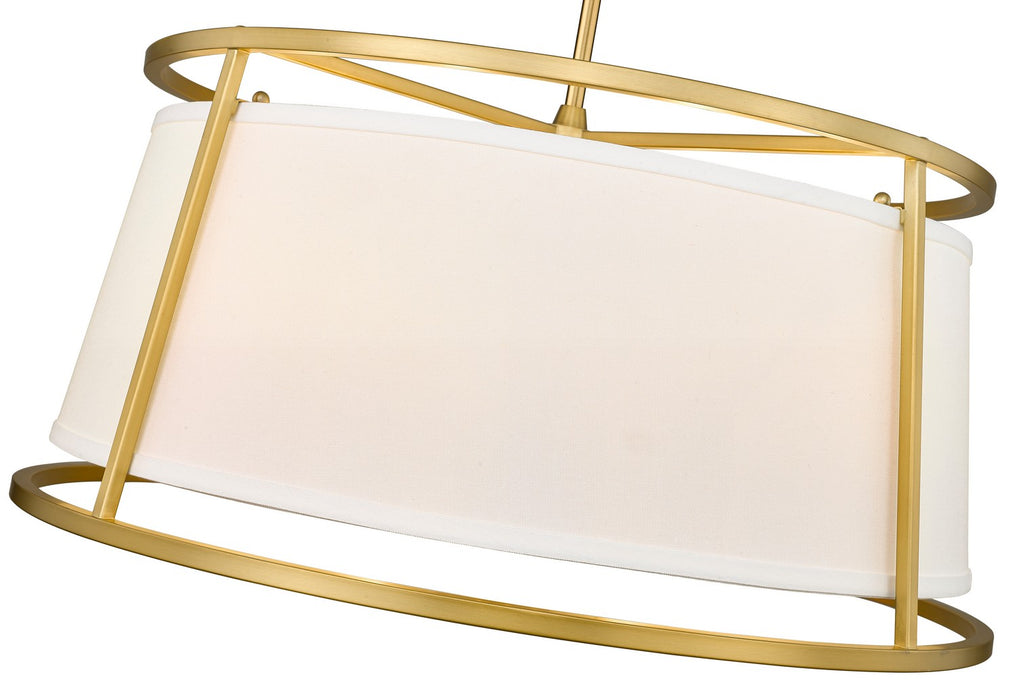 Z-Lite 1935-26RB Six Light Chandelier, Rubbed Brass
