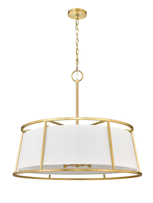 Z-Lite 1935-32RB Eight Light Chandelier, Rubbed Brass