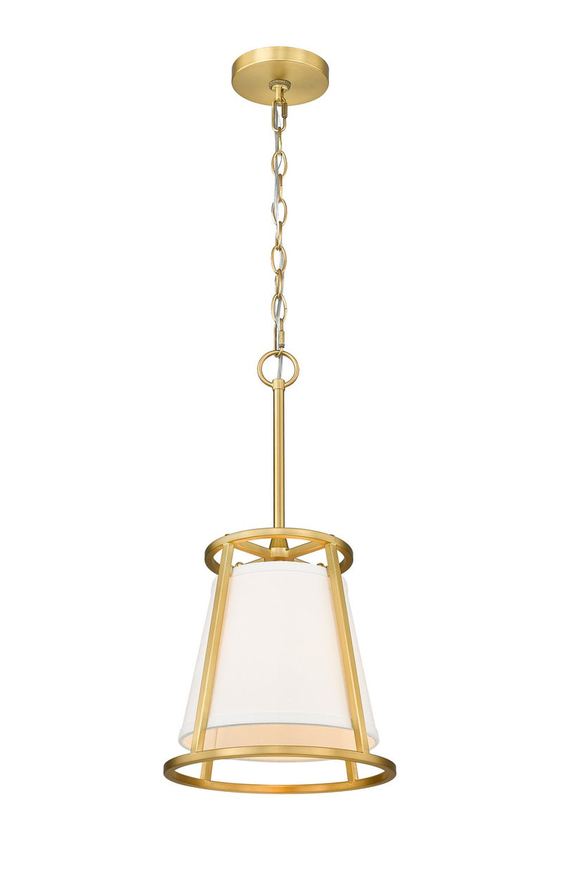 Z-Lite 1935MP-RB One Light Pendant, Rubbed Brass