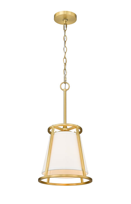 Z-Lite 1935MP-RB One Light Pendant, Rubbed Brass
