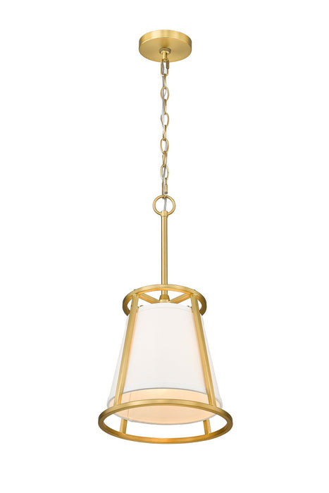 Z-Lite 1935MP-RB One Light Pendant, Rubbed Brass