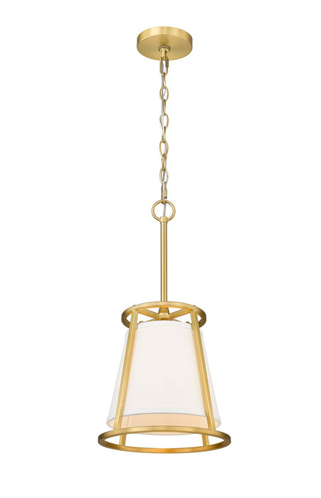 Z-Lite 1935MP-RB One Light Pendant, Rubbed Brass