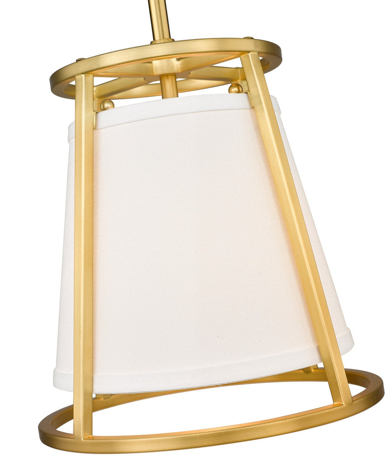 Z-Lite 1935MP-RB One Light Pendant, Rubbed Brass