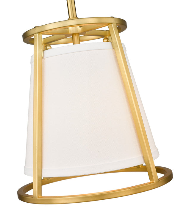 Z-Lite 1935MP-RB One Light Pendant, Rubbed Brass