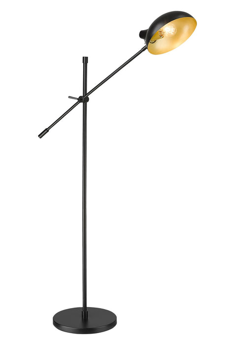 Z-Lite 1942FL-MB One Light Floor Lamp, Matte Black