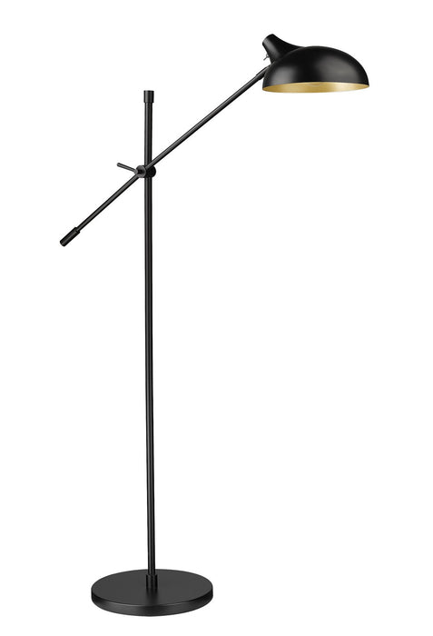 Z-Lite 1942FL-MB One Light Floor Lamp, Matte Black