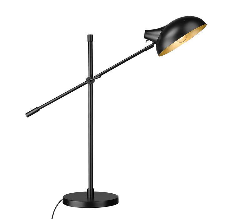 Z-Lite 1942TL-MB One Light Table Lamp, Matte Black