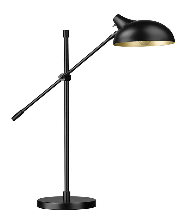 Z-Lite 1942TL-MB One Light Table Lamp, Matte Black