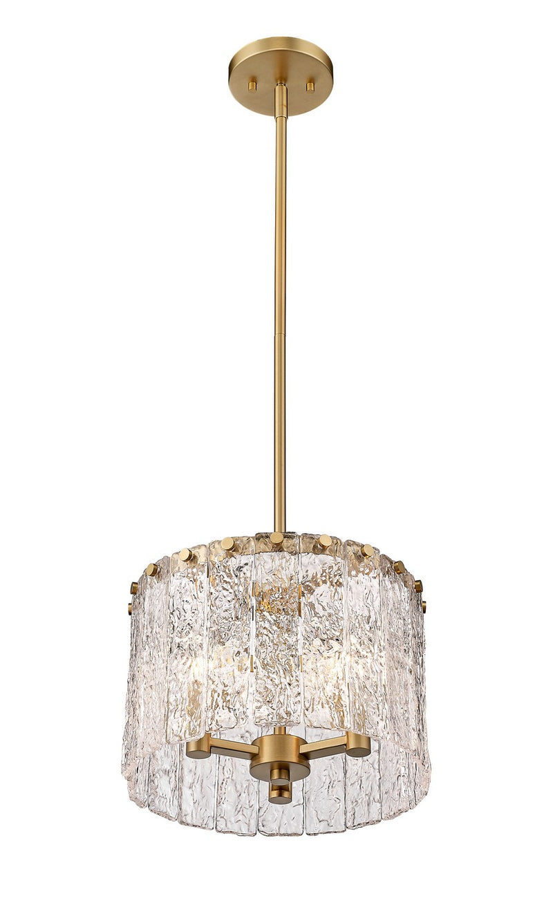 Z-Lite 1943P12-MGLD Three Light Pendant, Modern Gold