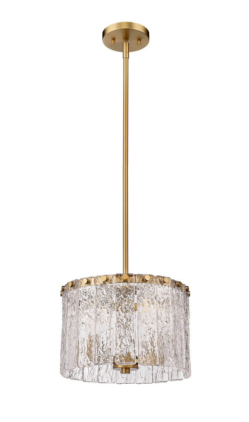 Z-Lite 1943P12-MGLD Three Light Pendant, Modern Gold