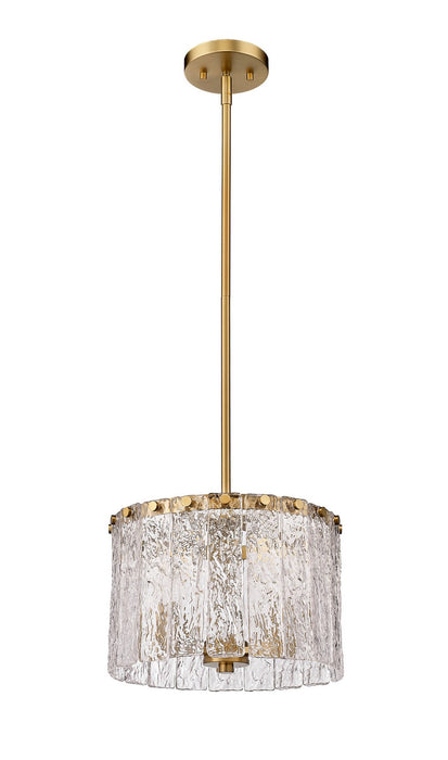 Z-Lite 1943P12-MGLD Three Light Pendant, Modern Gold