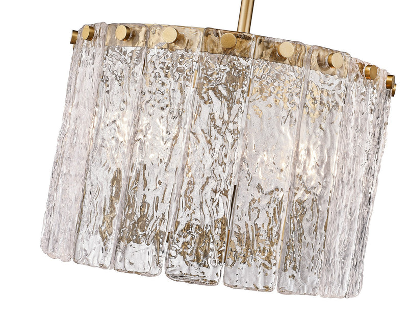 Z-Lite 1943P12-MGLD Three Light Pendant, Modern Gold