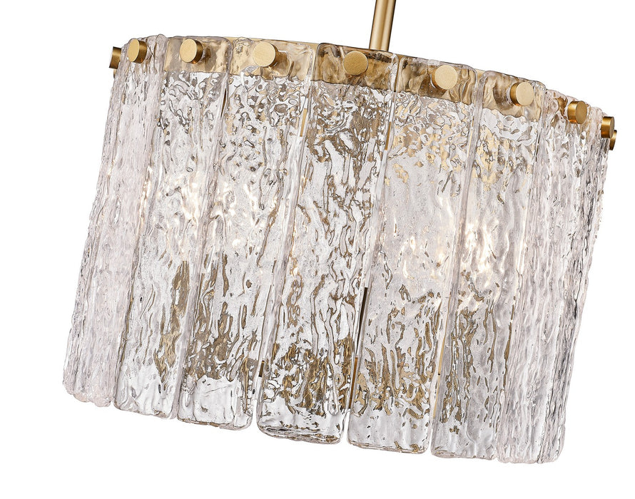 Z-Lite 1943P12-MGLD Three Light Pendant, Modern Gold
