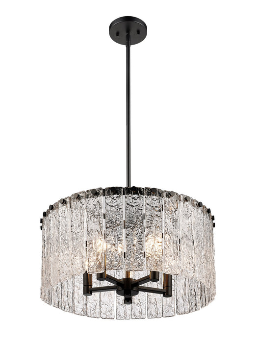 Z-Lite 1943P18-MB Five Light Pendant, Matte Black
