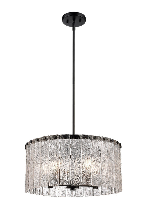 Z-Lite 1943P18-MB Five Light Pendant, Matte Black