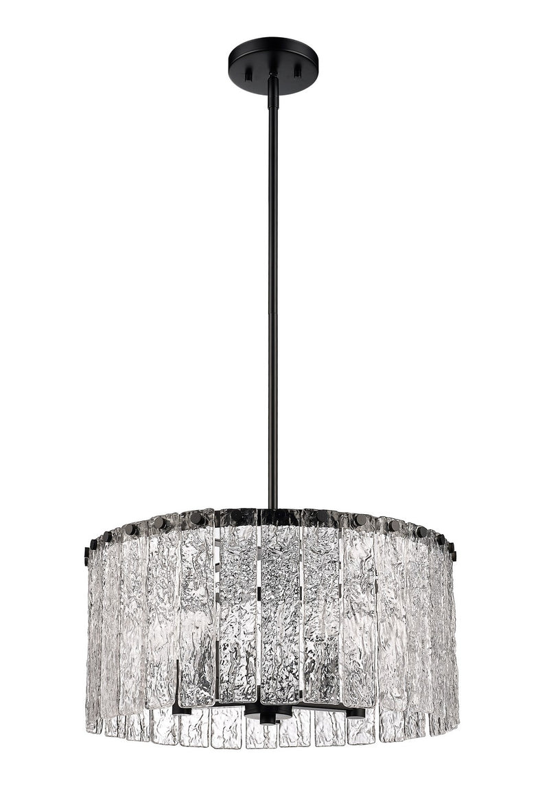 Z-Lite 1943P18-MB Five Light Pendant, Matte Black