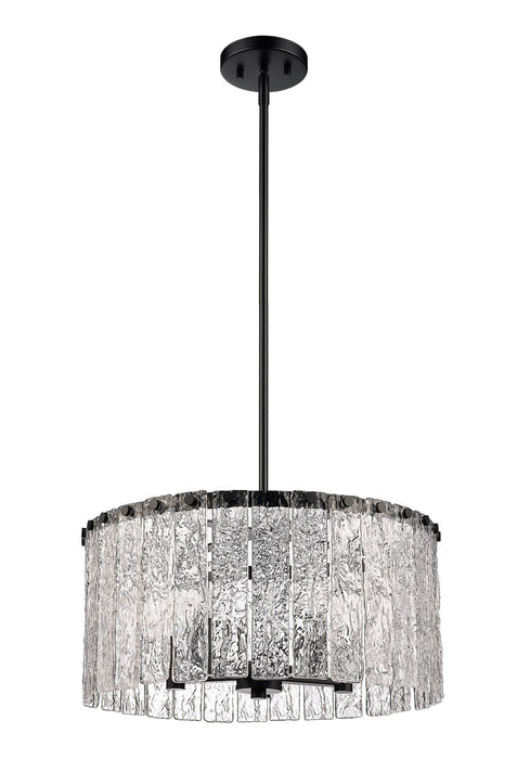 Z-Lite 1943P18-MB Five Light Pendant, Matte Black