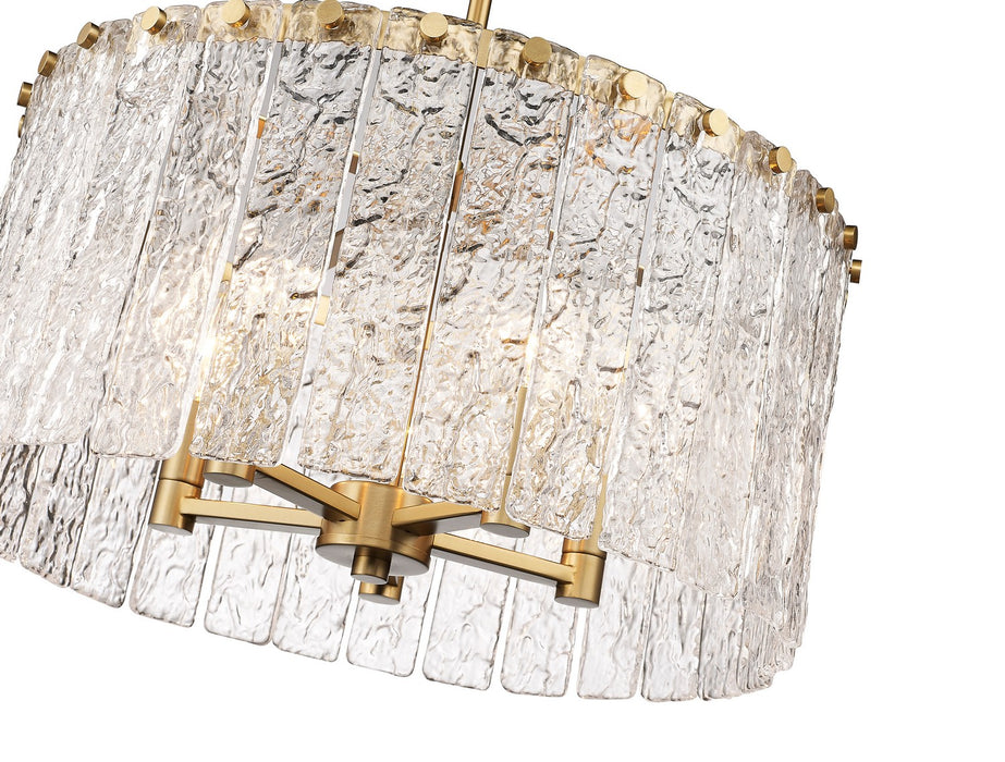 Z-Lite 1943P18-MGLD Five Light Pendant, Modern Gold