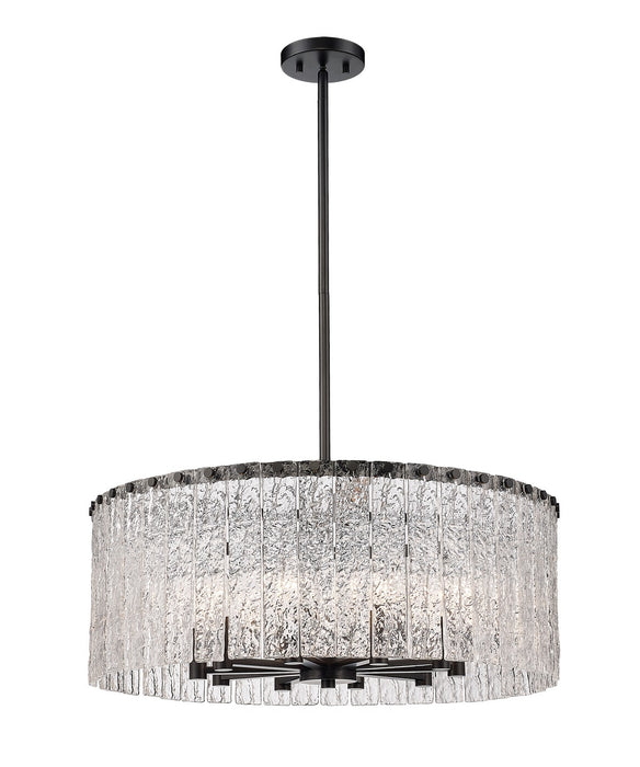 Z-Lite 1943P26-MB Ten Light Chandelier, Matte Black