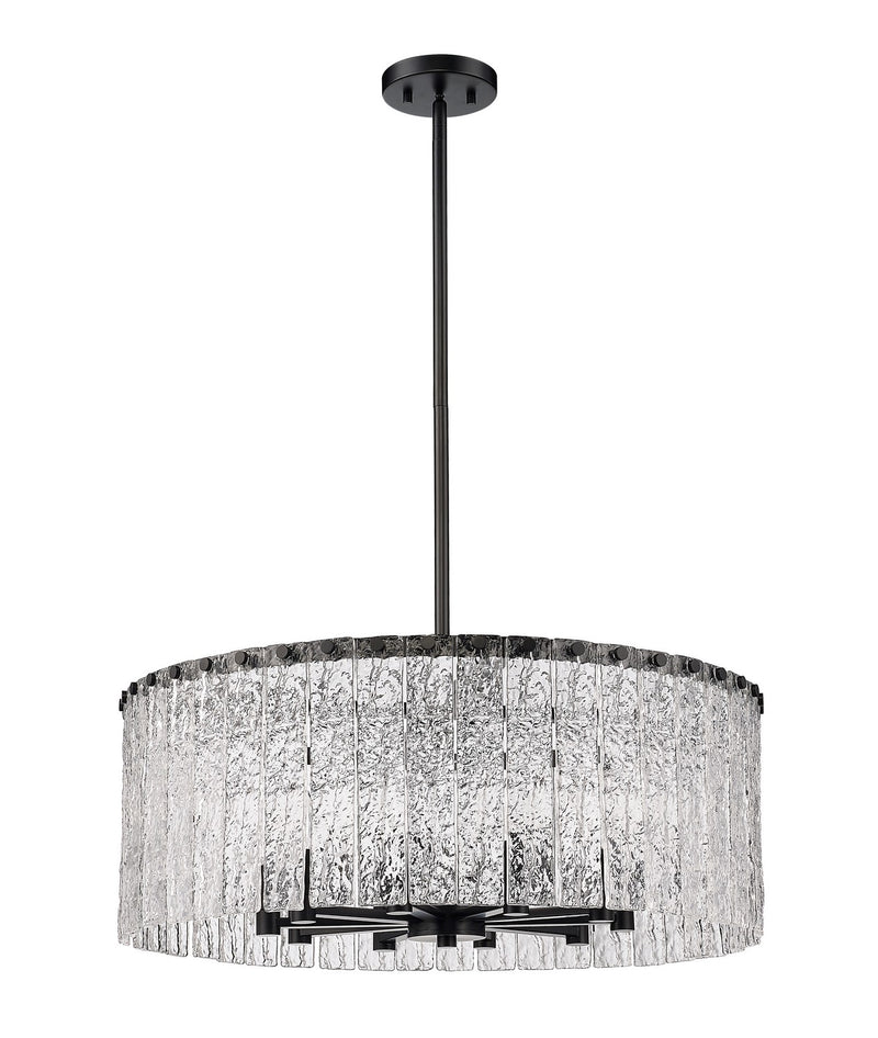 Z-Lite 1943P26-MB Ten Light Chandelier, Matte Black
