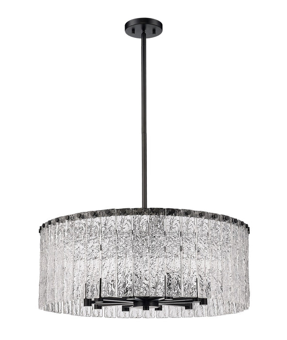 Z-Lite 1943P26-MB Ten Light Chandelier, Matte Black