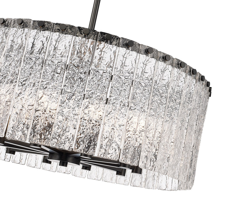 Z-Lite 1943P26-MB Ten Light Chandelier, Matte Black