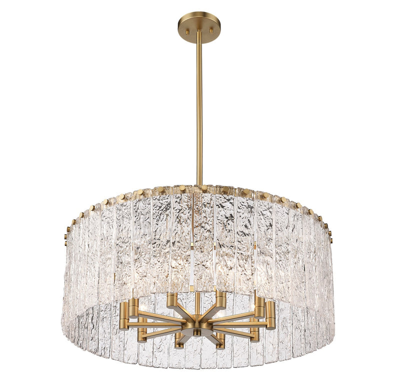 Z-Lite 1943P26-MGLD Ten Light Chandelier, Modern Gold
