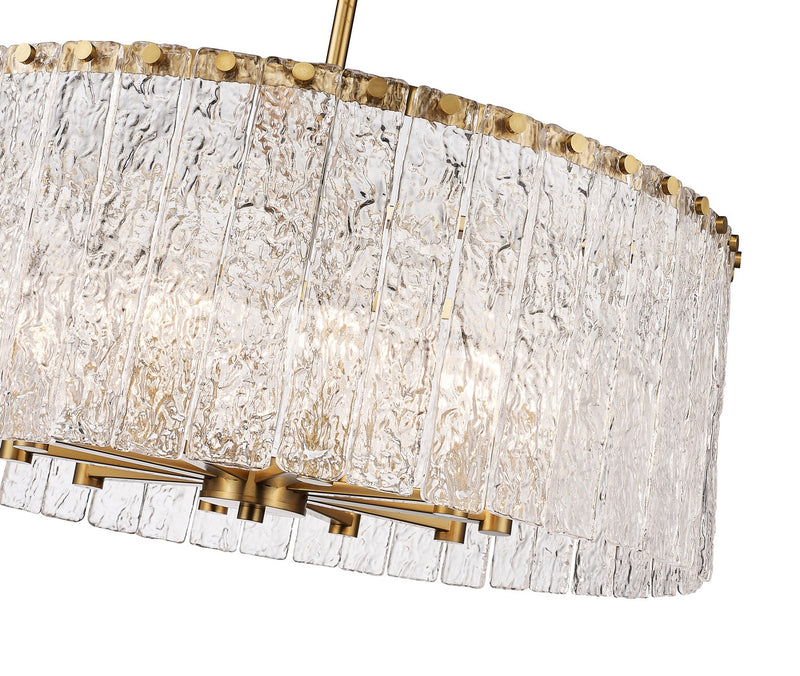 Z-Lite 1943P26-MGLD Ten Light Chandelier, Modern Gold