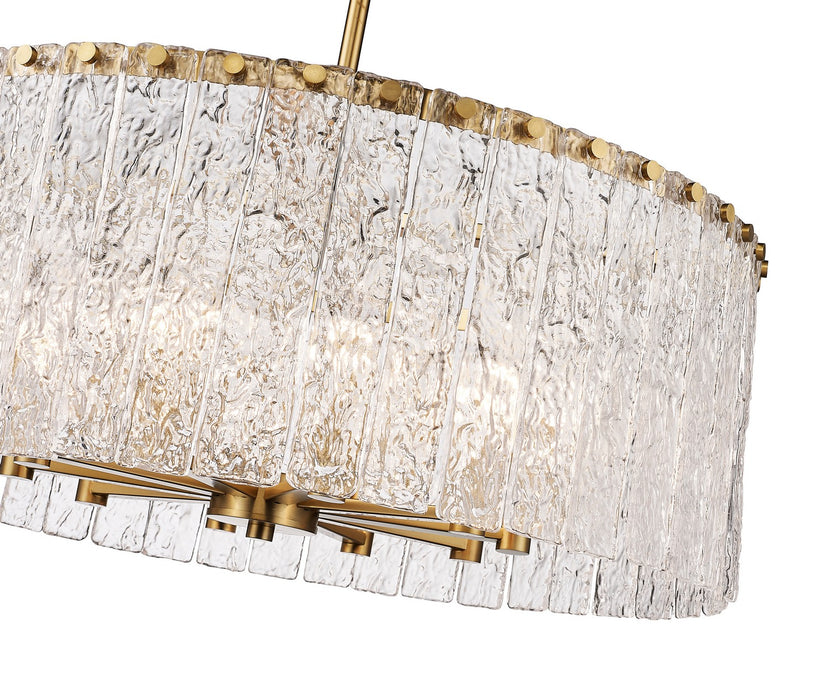 Z-Lite 1943P26-MGLD Ten Light Chandelier, Modern Gold