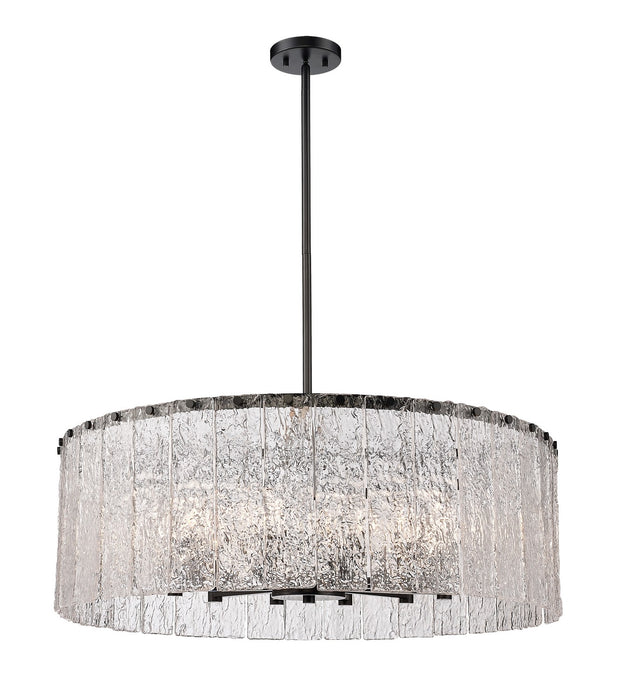 Z-Lite 1943P32-MB 12 Light Chandelier, Matte Black