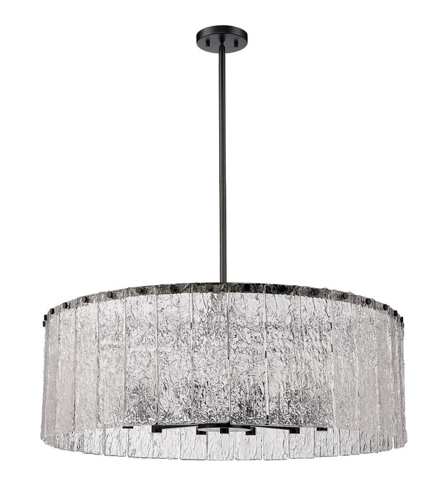 Z-Lite 1943P32-MB 12 Light Chandelier, Matte Black