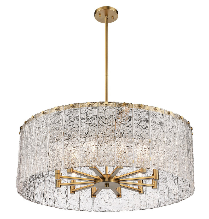 Z-Lite 1943P32-MGLD 12 Light Chandelier, Modern Gold