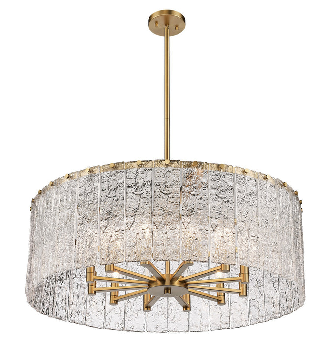 Z-Lite 1943P32-MGLD 12 Light Chandelier, Modern Gold