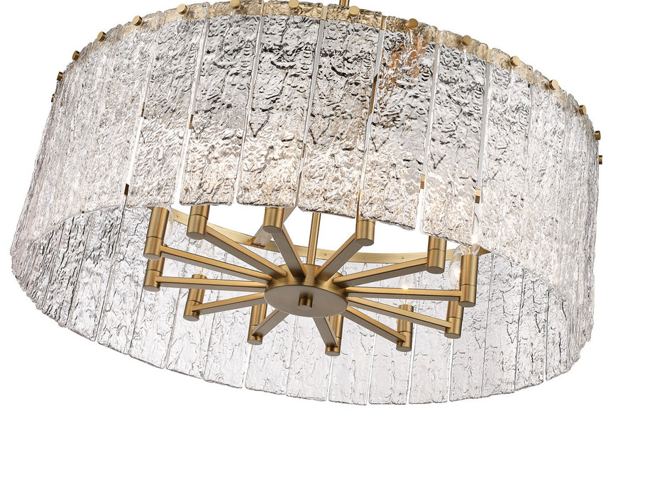 Z-Lite 1943P32-MGLD 12 Light Chandelier, Modern Gold