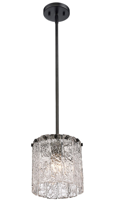 Z-Lite 1943P8-MB One Light Pendant, Matte Black