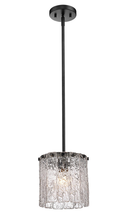 Z-Lite 1943P8-MB One Light Pendant, Matte Black