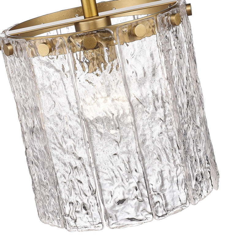Z-Lite 1943P8-MGLD One Light Pendant, Modern Gold